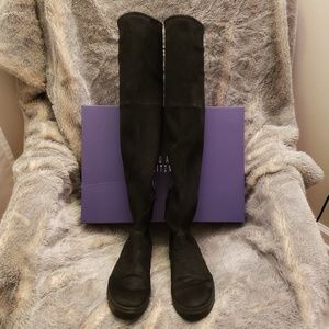 Stuart Weitzman Playtime Black Suede Boots